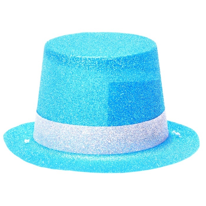 Карнавальная шляпка &laquo;Цилиндр&raquo;, на резинке, цвета МИКС