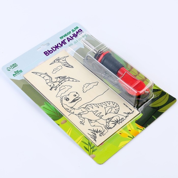 Набор для выжигания и росписи по дереву «Динозавры» Набор для выжигания и росписи по дереву «Динозавры»