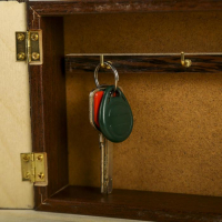 Ключница "Совы" венге 12х17 см