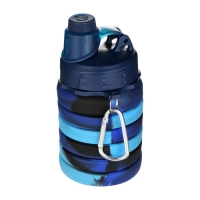 Бутылка для воды складная, 500 мл, 7 х 21 см, силиконовая Бутылка для воды складная, 500 мл, 7 х 21 см, силиконовая