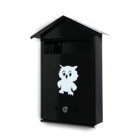 Ящик почтовый с замком, вертикальный, «Домик», чёрный Ящик почтовый с замком, вертикальный, «Домик», чёрный
