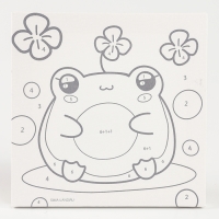 Картина по номерам на холсте с подрамником для детей &laquo;Милая лягушка&raquo;, 17 х 17 см