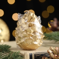 Свеча лакированная "Шишка", Золото, 6 см Свеча лакированная "Шишка", Золото, 6 см