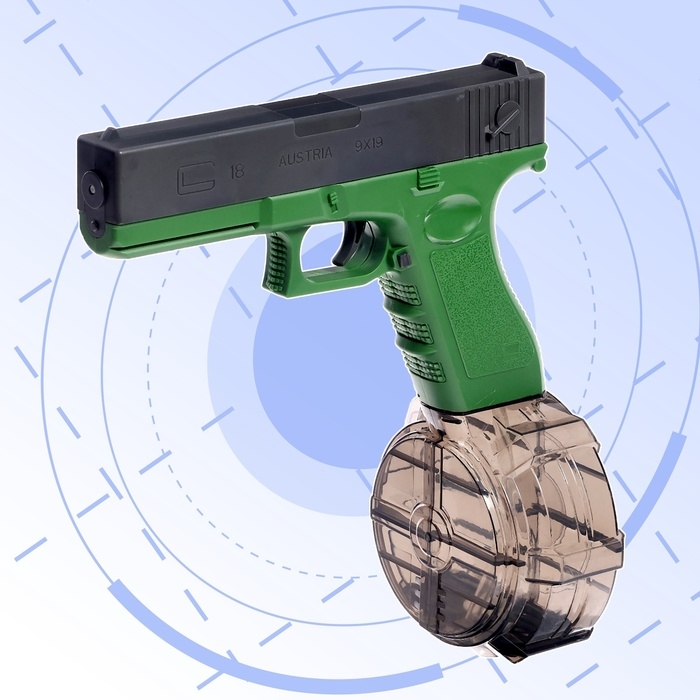 Водный пистолет &laquo;Глок&raquo;, работает от аккумулятора, 22 см.