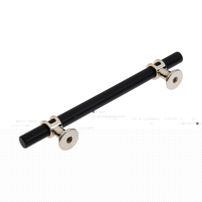 Ручка скоба CAPPIO CAMDEN, м/о 96 мм, d=12 mm, пластик, цвет хром/черный