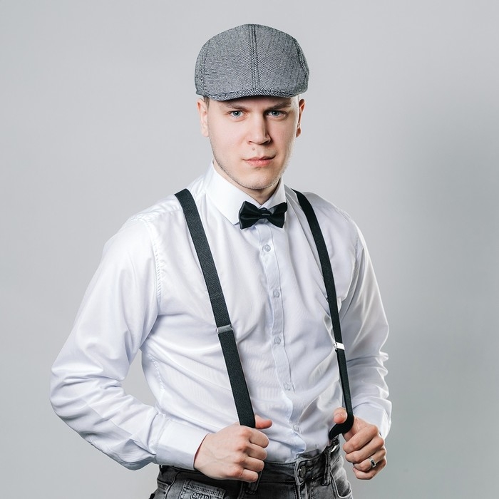 Новогодний карнавальный набор &laquo;Гангстер&raquo;, (козырек+подтяжки+бабочка), на новый год