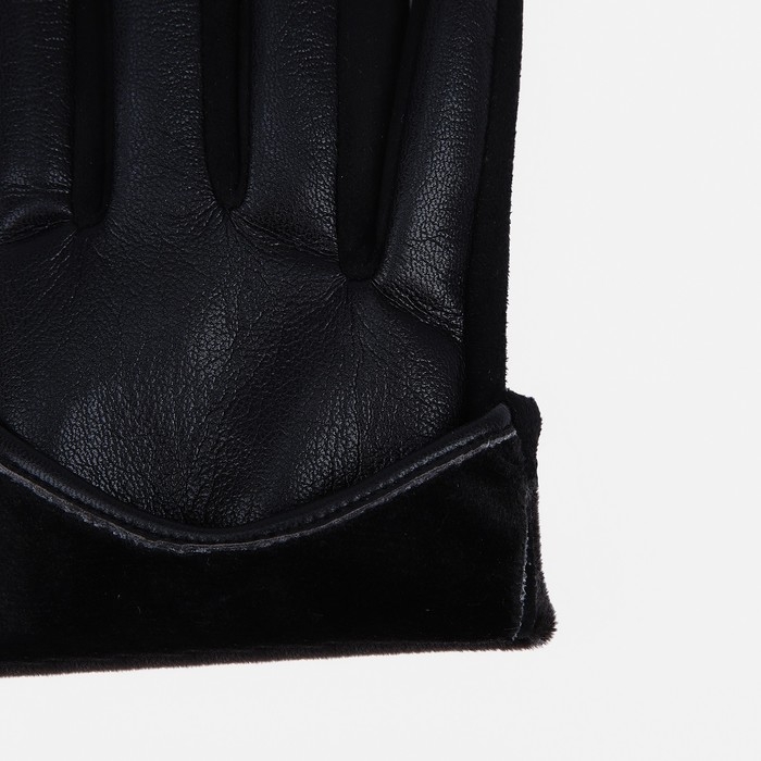 Перчатки женские, безразмерные, без утеплителя, цвет чёрный Перчатки женские, безразмерные, без утеплителя, цвет чёрный