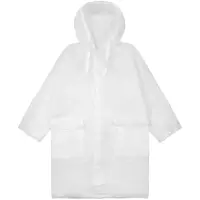 Дождевик детский RainDrop Kids, белый, 10 лет (рост 130-140)