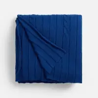 Плед Tressa, темно-синий (кобальт)