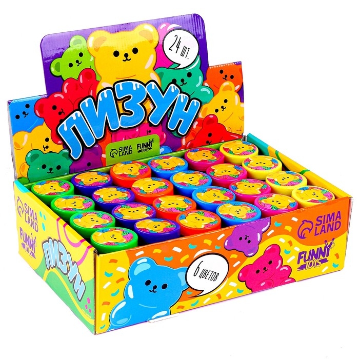 Лизун - слайм &laquo;Бутыль&raquo;, с блёстками, цвета МИКС