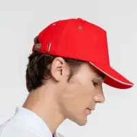 Бейсболка Classic, красная с белым кантом