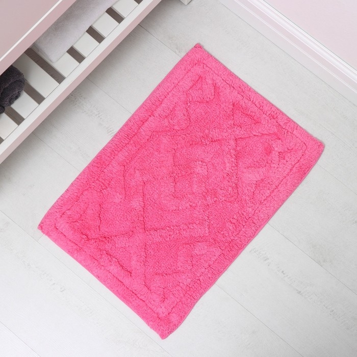 Коврик для дома Доляна &laquo;Нежность&raquo;, 40&times;60 см, цвет розовый