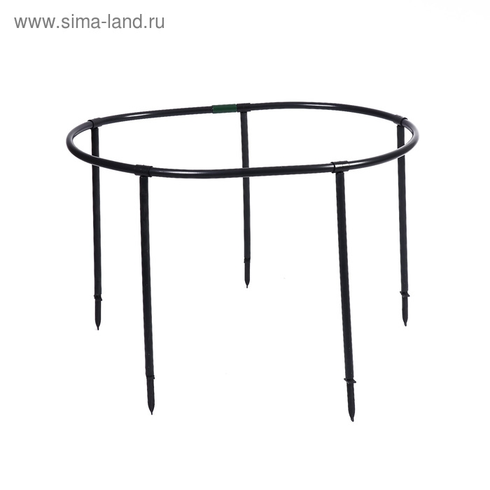 Кустодержатель, d = 80 см, h = 50 см, ножка d = 2 см, пластик, чёрный, &laquo;Смородина +&raquo;