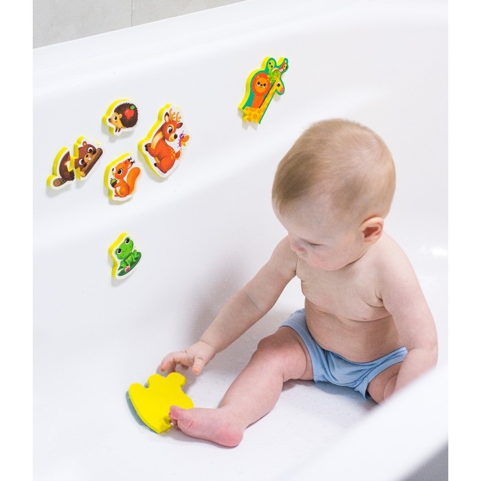 Мягкий пазл для малышей &laquo;Лесные зверята&raquo;, 5 пазлов, Крошка Я