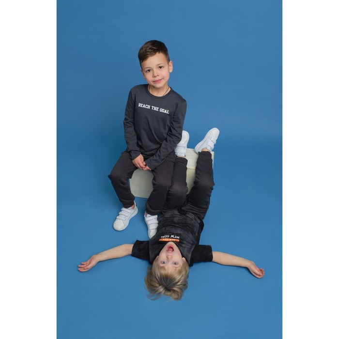 Футболка детская с дл.рук. KAFTAN Футболка детская с дл.рук. KAFTAN "Trendy" р.32 (110-116), серый