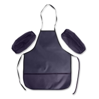 Фартук для труда + нарукавники, 550 х 440/250 х 160 мм, размер M (рост 122-158), Calligrata серый