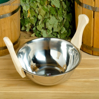 Таз из нержавеющей стали, 3,2л, с двумя ручками, "Добропаровъ" Таз из нержавеющей стали, 3,2л, с двумя ручками, "Добропаровъ"