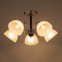 Люстра "Сицилия" 5х60Вт Е27 Хром, черный Люстра "Сицилия" 5х60Вт Е27 Хром, черный