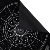 Скатерть для гадания бархатная «Звездный путь», 50х50 см, 16+ Скатерть для гадания бархатная «Звездный путь», 50х50 см, 16+