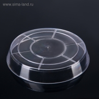 Поддон для цветочных горшков, d=12 см, пластиковый, цвет прозрачный