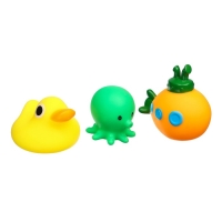 Набор резиновых игрушек для ванны &laquo;Игры малыша&raquo;, 7 шт, с пищалкой, Крошка Я
