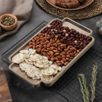 Поднос для подачи Adelica, 35&times;20&times;1,8 см, потайные ручки, пропитано маслом, массив берёзы