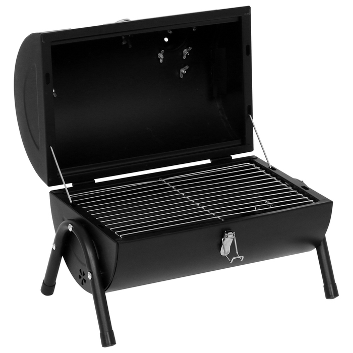 Гриль-коптильня, с температурным датчиком, 42 х 29 х 37 см, цвет чёрный Гриль-коптильня, с температурным датчиком, 42 х 29 х 37 см, цвет чёрный