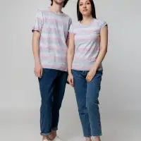 Футболка женская RAYET LADY двусторонняя, красный/синий, размер XL