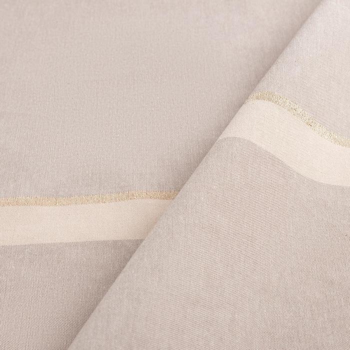 Скатерть "Этель" 110х165 см &plusmn; 5см, цвет кофейный с золотой нитью, 100% хлопок, 163 г/м2