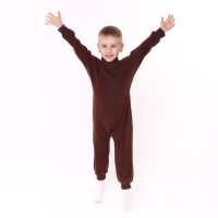 Комбинезон воротник-стойка, цвет коричневый, рост 86-92 см Комбинезон воротник-стойка, цвет коричневый, рост 86-92 см