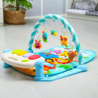 Развивающий коврик &laquo;Жирафик&raquo;, с пианино, голубой