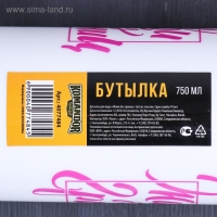 Бутылка для воды &laquo;Живи без границ&raquo;, 750 мл
