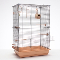 Клетка для птиц "Пижон" №104-Б, разборная, 2 секции, 58 х 40 х 88см, бежевая Клетка для птиц "Пижон" №104-Б, разборная, 2 секции, 58 х 40 х 88см, бежевая