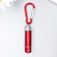 Фонарик на карабине "Серебряный луч" 5,8х1,2х1,2 см Фонарик на карабине "Серебряный луч" 5,8х1,2х1,2 см