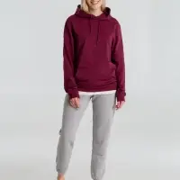 Толстовка с капюшоном унисекс Hoodie, бордовая, размер S Толстовка с капюшоном унисекс Hoodie, бордовая, размер S