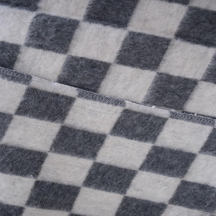 Одеяло байковое 140х205см, серый, хл80%, полиэфир20%, 420г/м