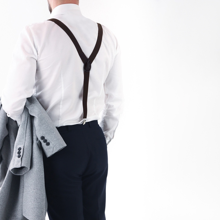 Подтяжки взрослые, ширина 2.5 см, цвет тёмно-коричневый Подтяжки взрослые, ширина 2.5 см, цвет тёмно-коричневый