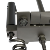 Душевая система ZEIN Z3685, верхняя и ручная лейка, ПВХ шланг, гигиенический набор, графит Душевая система ZEIN Z3685, верхняя и ручная лейка, ПВХ шланг, гигиенический набор, графит