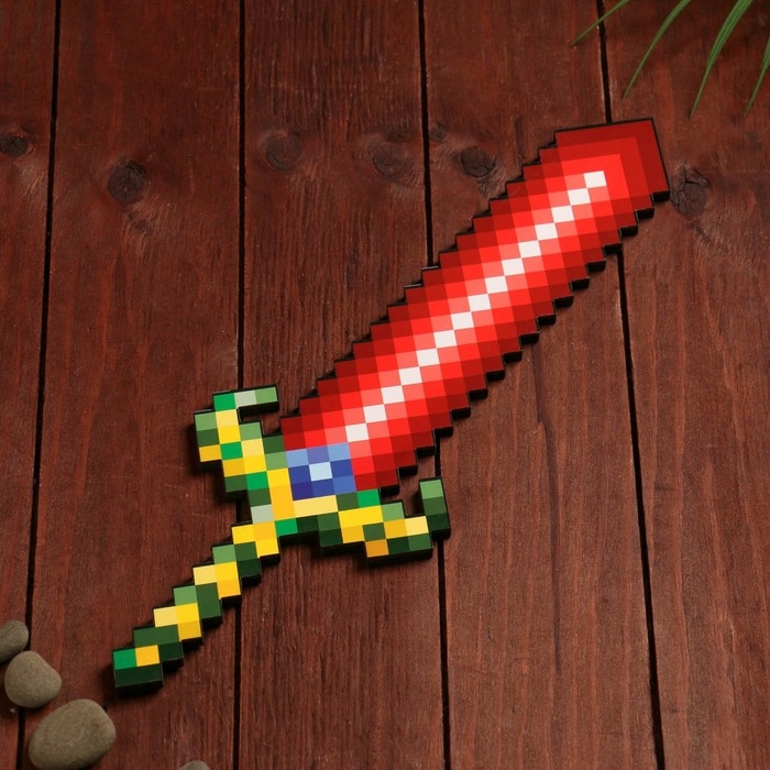 Сувенир деревянный Меч тёмного эльфа "Пиксель",  37 см МИКС