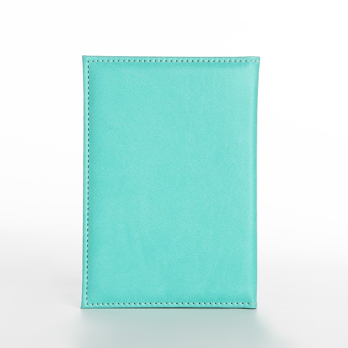 Обложка для паспорта, цвет бирюзовый Обложка для паспорта, цвет бирюзовый