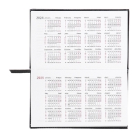 Планинг карманный датированный 2025, 155 х 95мм 64 листа, deVENTE.Matrix, твердая обложка кожзам с поролоном, тиснение, блок 70, черный