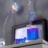 Гирлянда &laquo;Нить&raquo; 2.5 м с насадками &laquo;Подарки&raquo;, IP20, прозрачная нить, 10 LED, свечение белое, 220 В