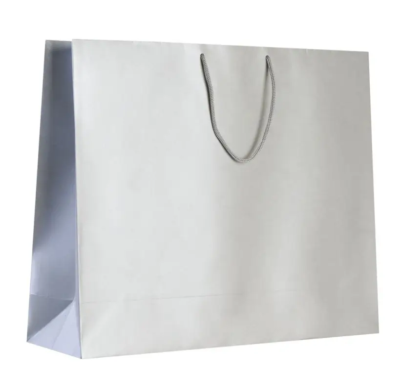 Пакет бумажный «Блеск», большой, серебристый Пакет бумажный «Блеск», большой, серебристый