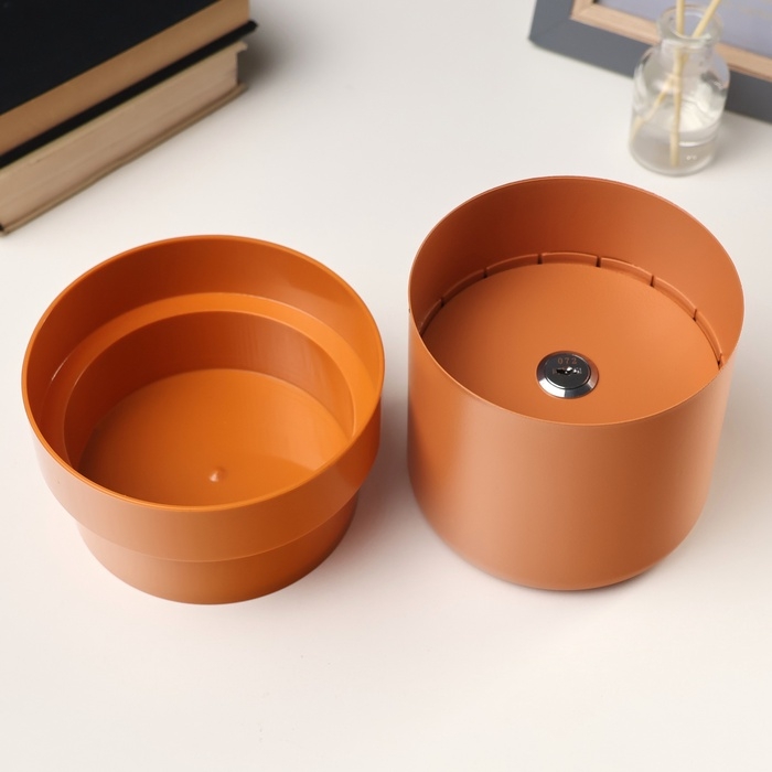 Сейф потайной, цветочный горшок, оранжевый Сейф потайной, цветочный горшок, оранжевый