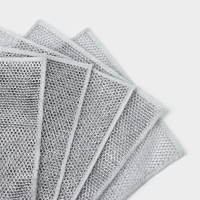 Салфетка для мытья посуды, металлическая, однослойная, 5 шт, 19&times;19 см