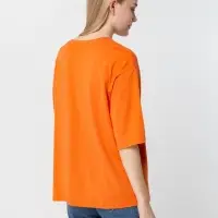 Футболка унисекс оверсайз Street Vibes, оранжевая, размер XS/S