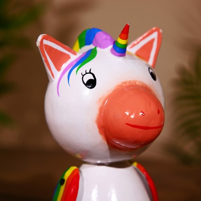 Сувенир Сувенир "Единорожик" висячие лапки, дерево 30 см