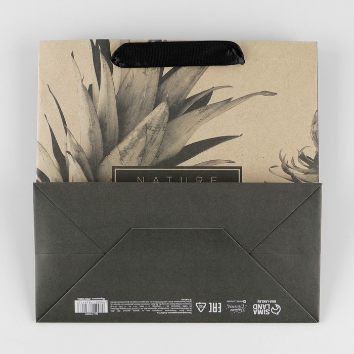 Пакет подарочный крафтовый квадратный, упаковка, «Black», 22 х 22 х 11 см Пакет подарочный крафтовый квадратный, упаковка, «Black», 22 х 22 х 11 см