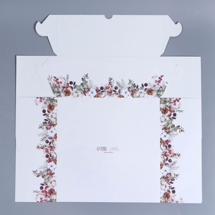 Коробка складная на 9 капкейков с окном &laquo;Волшебного Нового года!&raquo;, 25 х 25 х 10 см, Новый год