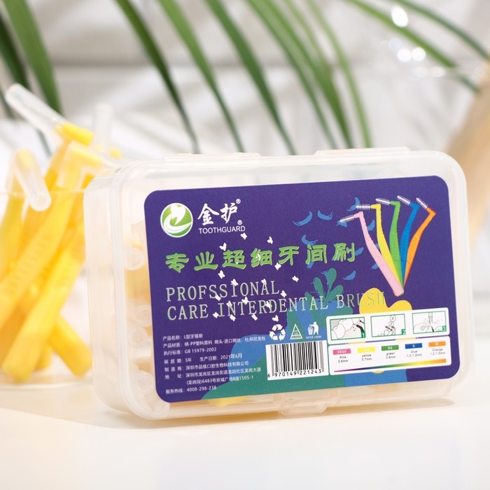 Ершики для брекетов и зубов, набор 20 шт., 0.7 мм Ершики для брекетов и зубов, набор 20 шт., 0.7 мм